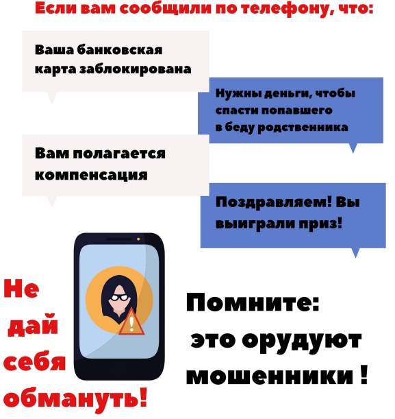 Памятка как не обмануть себя когда позвонил мошенник!.